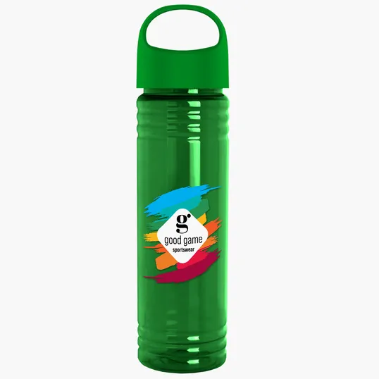 Garyline® Slim Fit RPET Bottle with Oval Crest Lid, 24 oz. — view 96