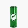 Garyline® Slim Fit RPET Bottle with Oval Crest Lid, 24 oz. — view 98