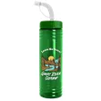 Garyline® Slim Fit RPET Bottle with Straw Lid, 24 oz. — view 83