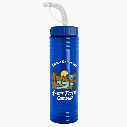 Garyline® Slim Fit RPET Bottle with Straw Lid - 24 oz. — view 31