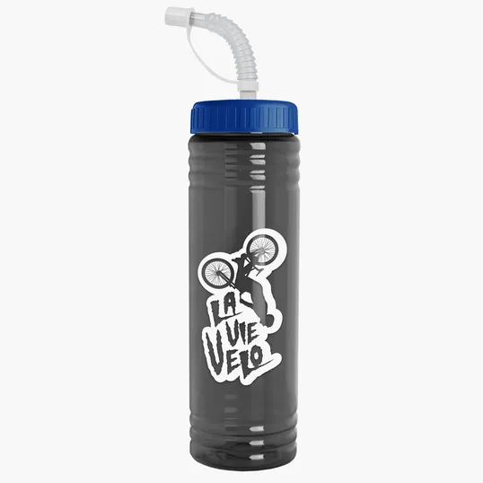 Garyline® Slim Fit RPET Bottle with Straw Lid - 24 oz. — view 28