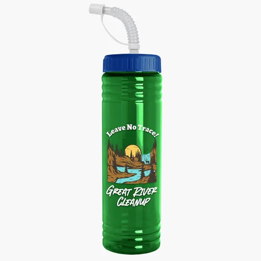 Garyline® Slim Fit RPET Bottle with Straw Lid - 24 oz. — view 33