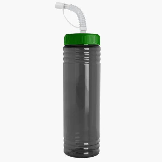 Garyline® Slim Fit RPET Bottle with Straw Lid - 24 oz. — view 6