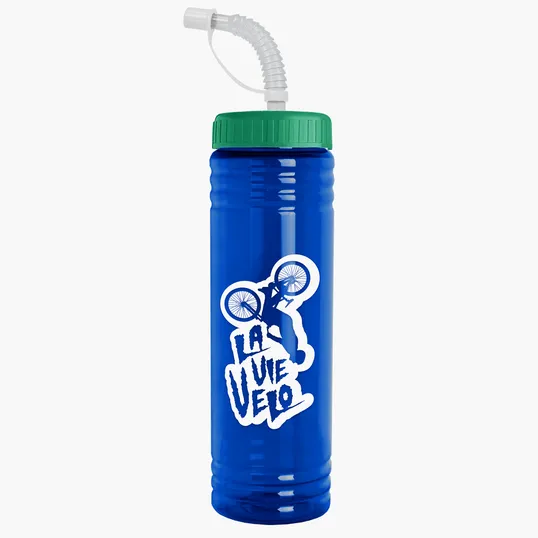 Garyline® Slim Fit RPET Bottle with Straw Lid - 24 oz. — view 37