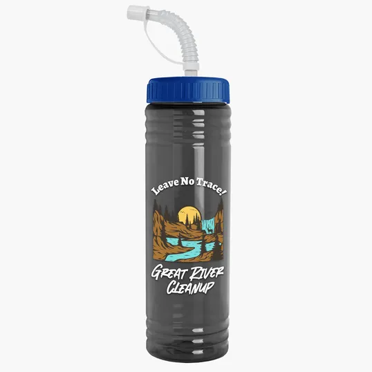 Garyline® Slim Fit RPET Bottle with Straw Lid - 24 oz. — view 29