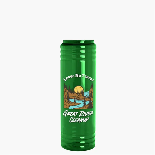 Garyline® Slim Fit RPET Bottle with Straw Lid, 24 oz. — view 88