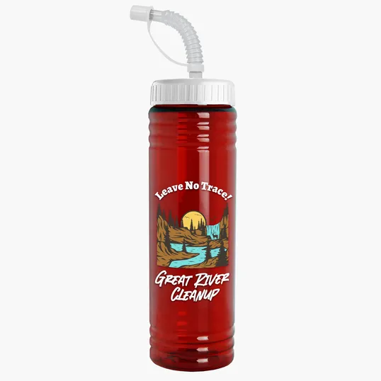 Garyline® Slim Fit RPET Bottle with Straw Lid - 24 oz. — view 58