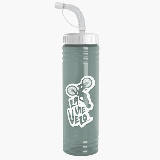 Garyline® Slim Fit RPET Bottle with Straw Lid - 24 oz. — view 23