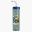 Garyline® Slim Fit RPET Bottle with Straw Lid - 24 oz. — view 19