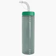 Garyline® Slim Fit RPET Bottle with Straw Lid - 24 oz. — view 2