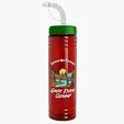 Garyline® Slim Fit RPET Bottle with Straw Lid, 24 oz. — view 92
