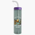 Garyline® Slim Fit RPET Bottle with Straw Lid - 24 oz. — view 22