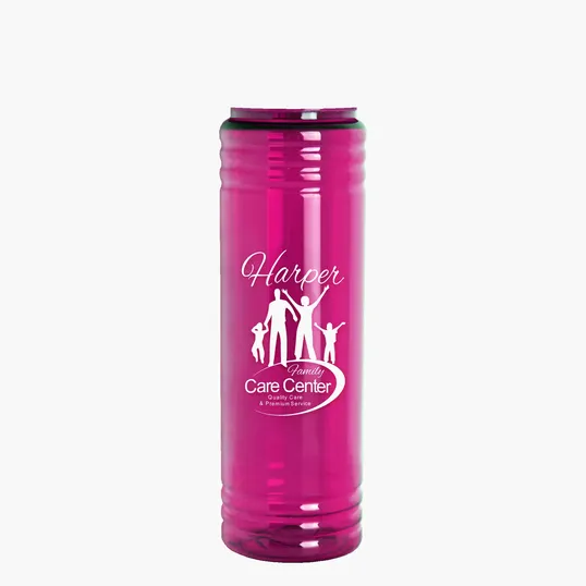 Garyline® Slim Fit RPET Bottle with Flip-Straw, Swivel-Handle Lid - 24 oz. — view 27