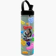 Garyline® Slim Fit RPET Bottle with Flip-Straw, Swivel-Handle Lid - 24 oz. — view 8