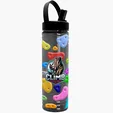 Garyline® Slim Fit RPET Bottle with Flip-Straw, Swivel-Handle Lid - 24 oz. — view 11