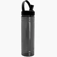 Garyline® Slim Fit RPET Bottle with Flip-Straw, Swivel-Handle Lid - 24 oz. — view 2