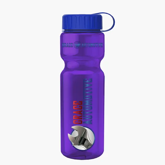 Garyline® Champ Recycled Bottle with Tethered Lid, 28 oz. — view 107
