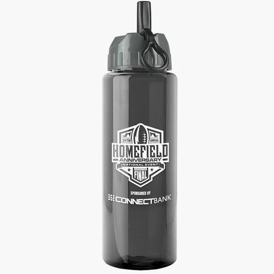 Garyline® Slim Fit RPET Bottle with Ring-Straw Lid, 32 oz. — view 23