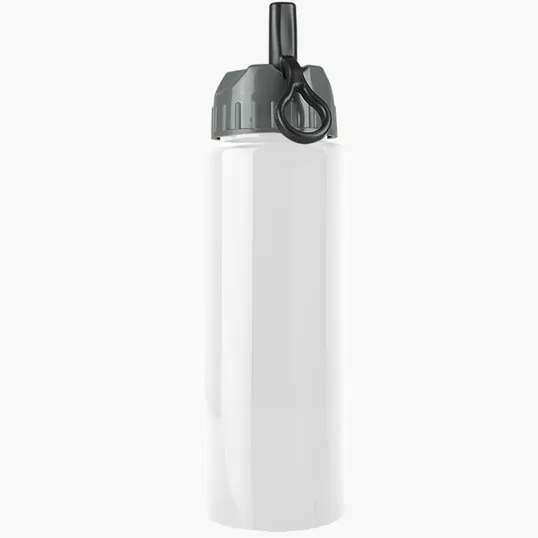 Garyline® Slim Fit RPET Bottle with Ring-Straw Lid, 32 oz. — view 6