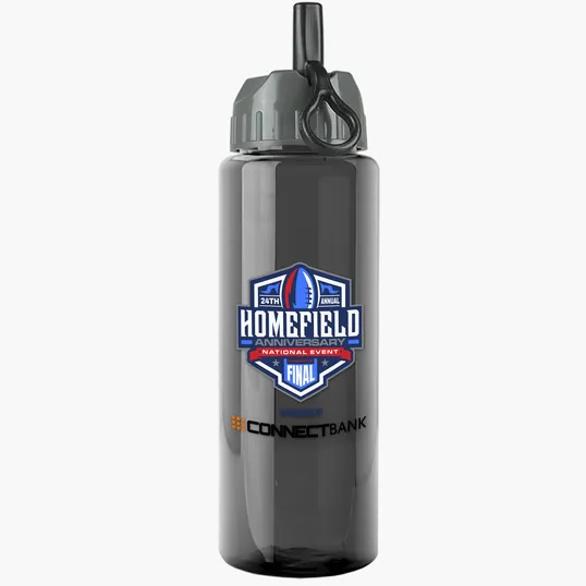Garyline® Slim Fit RPET Bottle with Ring-Straw Lid, 32 oz. — view 24