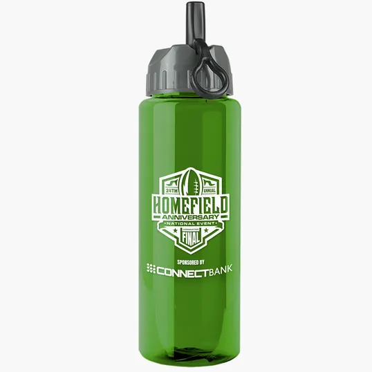 Garyline® Slim Fit RPET Bottle with Ring-Straw Lid, 32 oz. — view 13