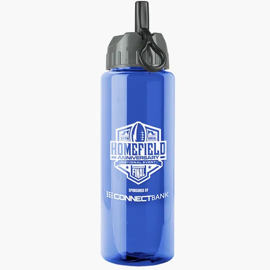 Garyline® Slim Fit RPET Bottle with Ring-Straw Lid, 32 oz. — view 20