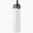 Garyline® Slim Fit RPET Bottle with Ring-Straw Lid, 32 oz. — view 6