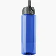 Garyline® Slim Fit RPET Bottle with Ring-Straw Lid, 32 oz. — view 4