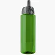 Garyline® Slim Fit RPET Bottle with Ring-Straw Lid, 32 oz. — view 2