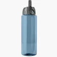 Garyline® Slim Fit RPET Bottle with Ring-Straw Lid, 32 oz.