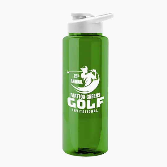 Garyline® Slim Fit RPET Bottle with Drink-Thru Lid, 32 oz. — view 109