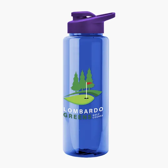 Garyline® Slim Fit RPET Bottle with Drink-Thru Lid, 32 oz. — view 98