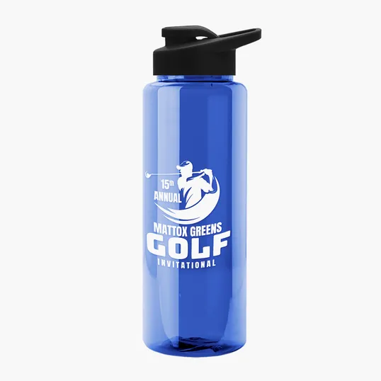 Garyline® Slim Fit RPET Bottle with Drink-Thru Lid, 32 oz. — view 134