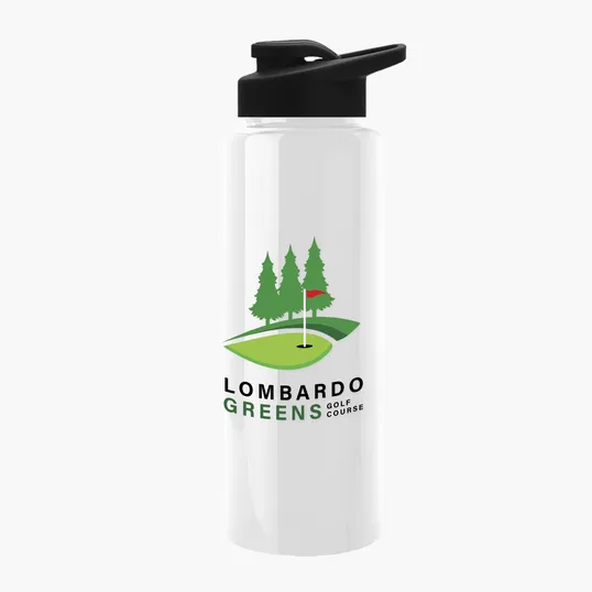 Garyline® Slim Fit RPET Bottle with Drink-Thru Lid, 32 oz. — view 150