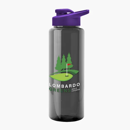 Garyline® Slim Fit RPET Bottle with Drink-Thru Lid, 32 oz. — view 105