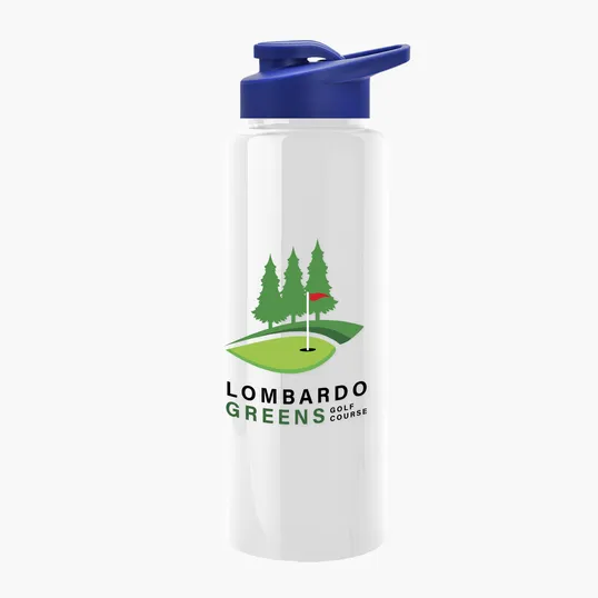 Garyline® Slim Fit RPET Bottle with Drink-Thru Lid, 32 oz. — view 97