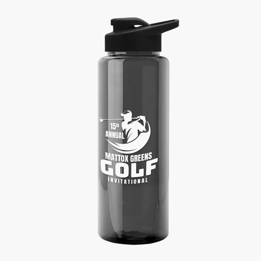 Garyline® Slim Fit RPET Bottle with Drink-Thru Lid, 32 oz. — view 141