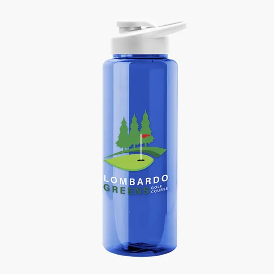 Garyline® Slim Fit RPET Bottle with Drink-Thru Lid, 32 oz. — view 113