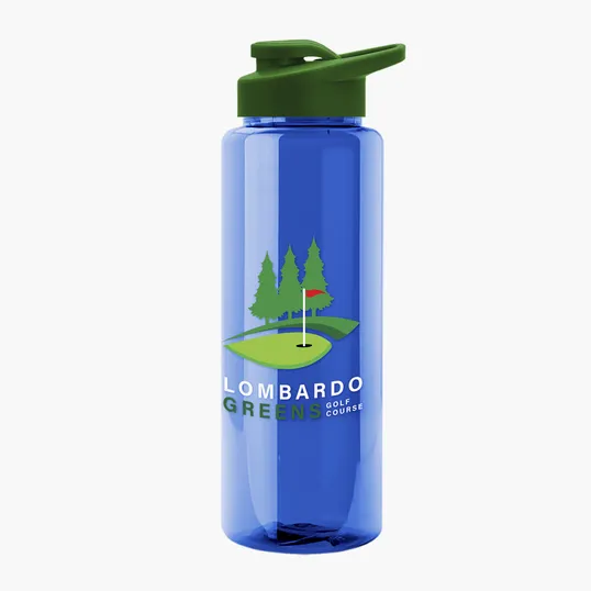 Garyline® Slim Fit RPET Bottle with Drink-Thru Lid, 32 oz. — view 133