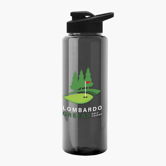 Garyline® Slim Fit RPET Bottle with Drink-Thru Lid, 32 oz. — view 142
