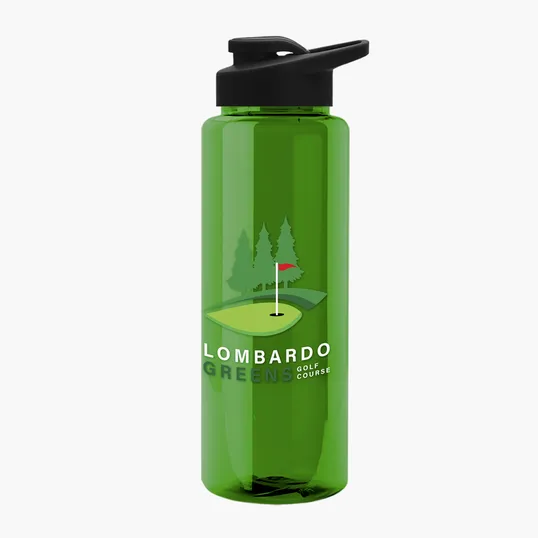 Garyline® Slim Fit RPET Bottle with Drink-Thru Lid, 32 oz. — view 118