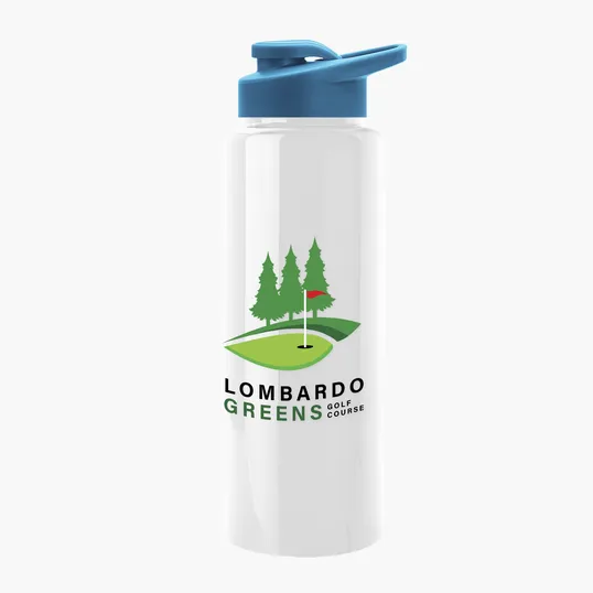 Garyline® Slim Fit RPET Bottle with Drink-Thru Lid, 32 oz. — view 152