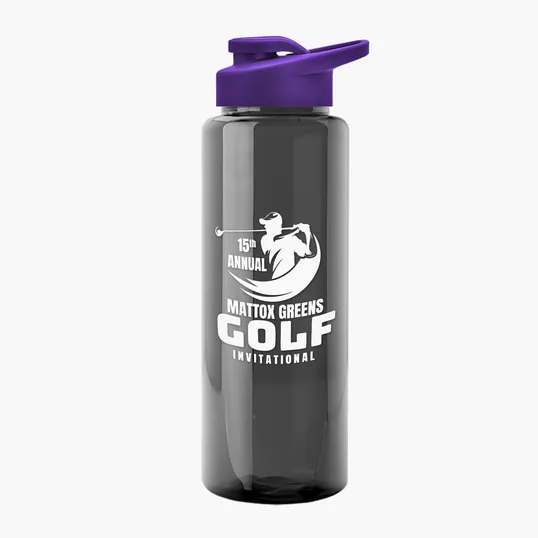 Garyline® Slim Fit RPET Bottle with Drink-Thru Lid, 32 oz. — view 104