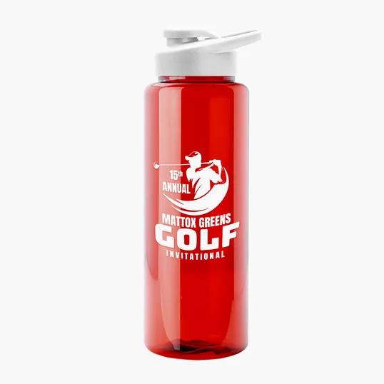 Garyline® Slim Fit RPET Bottle with Drink-Thru Lid, 32 oz. — view 110
