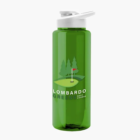 Garyline® Slim Fit RPET Bottle with Drink-Thru Lid, 32 oz. — view 122