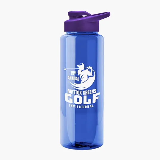 Garyline® Slim Fit RPET Bottle with Drink-Thru Lid, 32 oz. — view 103