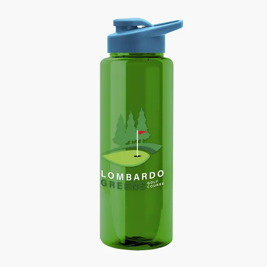 Garyline® Slim Fit RPET Bottle with Drink-Thru Lid, 32 oz. — view 116