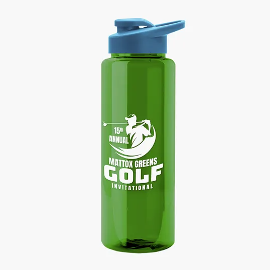 Garyline® Slim Fit RPET Bottle with Drink-Thru Lid, 32 oz. — view 119