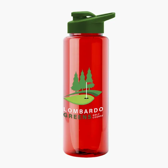 Garyline® Slim Fit RPET Bottle with Drink-Thru Lid, 32 oz. — view 130