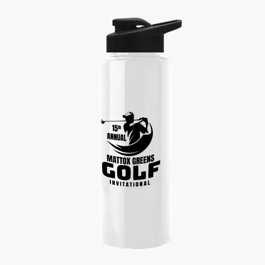 Garyline® Slim Fit RPET Bottle with Drink-Thru Lid, 32 oz. — view 149
